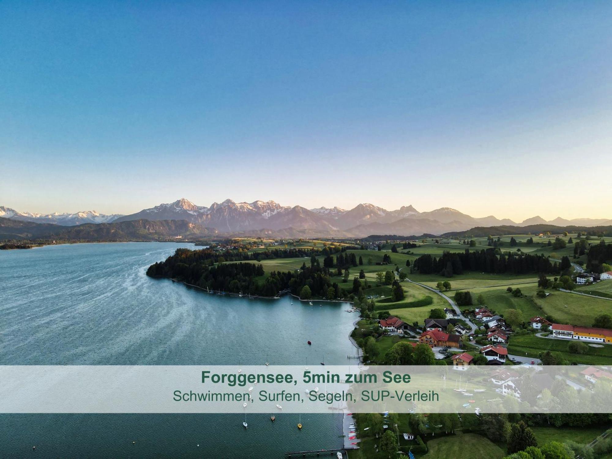 ריידן Chalet - Ferienwohnungen - Biohof Stoeger - Panoramasuedbalkon - Grandiose Aussicht Auf See, Berge Und Schloss Neuschwanstein מראה חיצוני תמונה